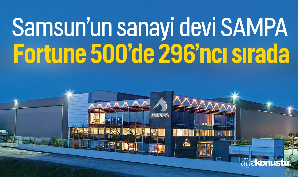 Samsun’un sanayi devi SAMPA, Fortune 500’de 296’ncı sırada
