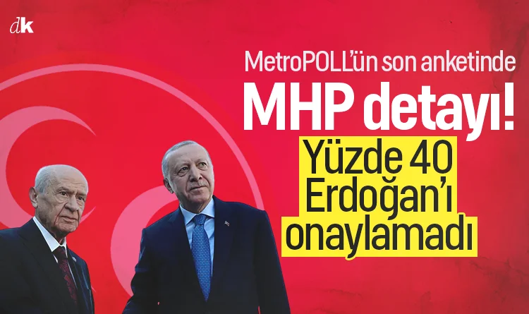 Son ankette MHP detayı! Yüzde 40'ı Erdoğan'ı onaylamadı