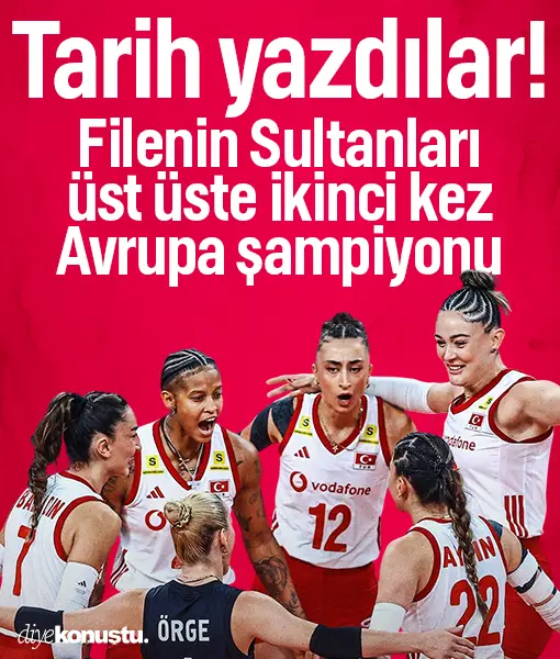 Tarih yazdılar! Filenin Sultanları üst üste ikinci kez Avrupa şampiyonu