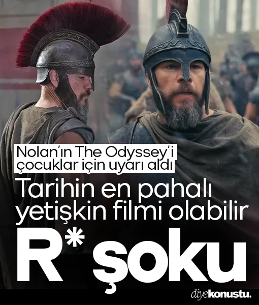'The Odyssey' için R şoku: 250 milyon dolarlık yapım, çocuklar için uyarı aldı