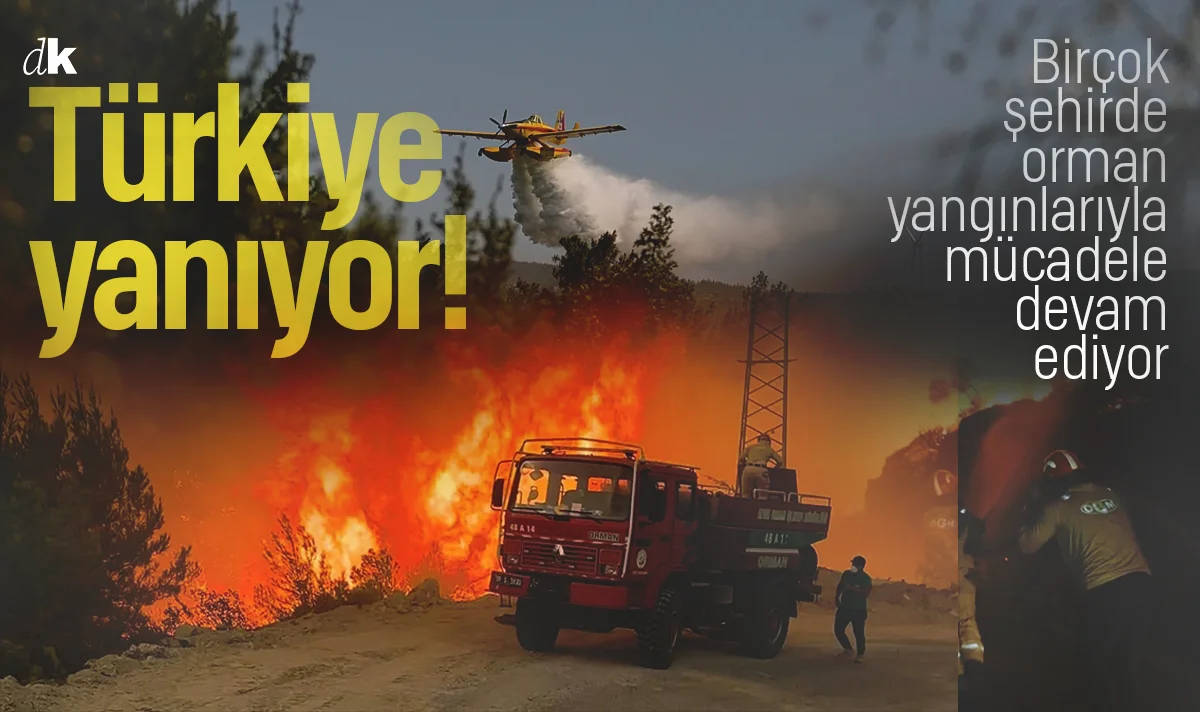 Türkiye alevlerle mücadele ediyor! Birçok ilde orman yangınlarına müdahale sürüyor
