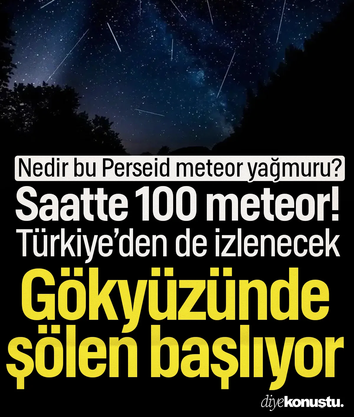 Saatte 100 meteor... Türkiye'den de izlenecek! Nedir bu Perseid meteor yağmuru?
