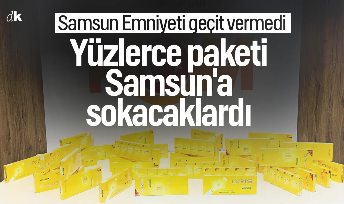 Yüzlerce paketi, yurtdışından Samsun'a sokacaklardı! Polis izin vermedi