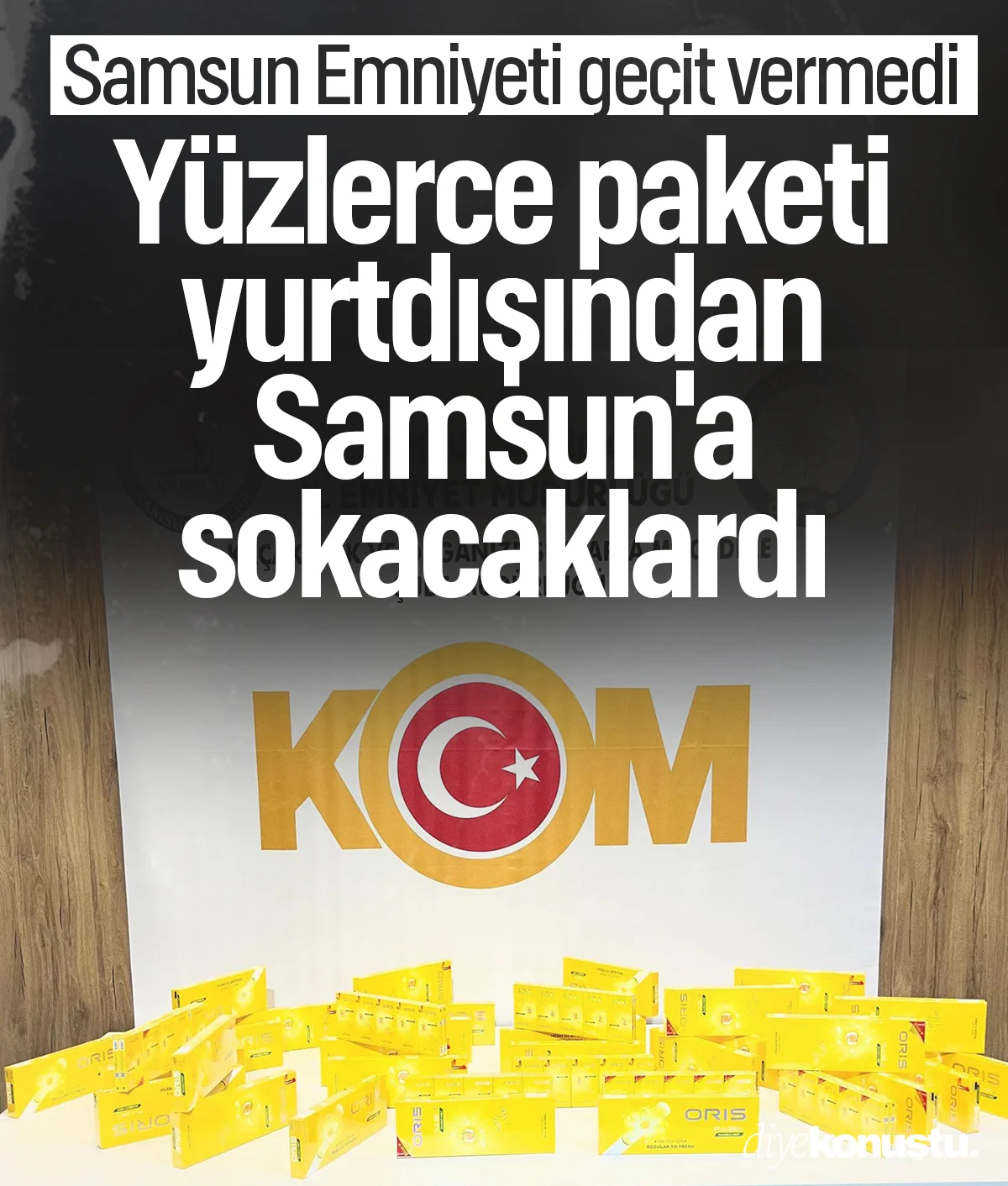 Yüzlerce paketi, yurtdışından Samsun'a sokacaklardı! Polis izin vermedi