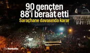Saraçhane davasında karar: 90 gençten 88’i beraat etti