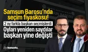 Samsun Barosu’nda seçim fiyaskosu! Oyları tekrar saydılar, başkan değişti