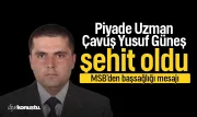 Piyade Uzman Çavuş Yusuf Güneş şehit oldu: MSB'den başsağlığı mesajı