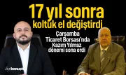 17 yıl sonra koltuk el değiştirdi! Çarşamba Ticaret Borsası'nda Kazım Yılmaz dönemi sona erdi