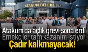 Atakum Belediyesi'nde açlık grevi sona erdi ama çadır kalkmayacak!
