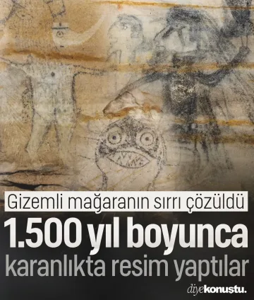 1.500 yıl boyunca karanlıkta resim yaptılar! Gizemli mağaranın sırrı çözüldü