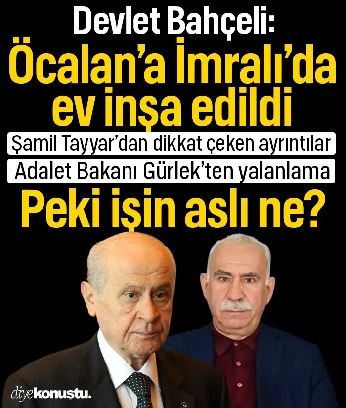 Peki işin aslı ne? İmralı’da Öcalan için ev iddiası: Bahçeli açıkladı, Bakan yalanladı