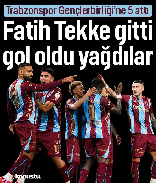 Fatih Tekke sonrası Trabzonspor’dan gol şov! Gençlerbirliği’ni 5 golle geçti