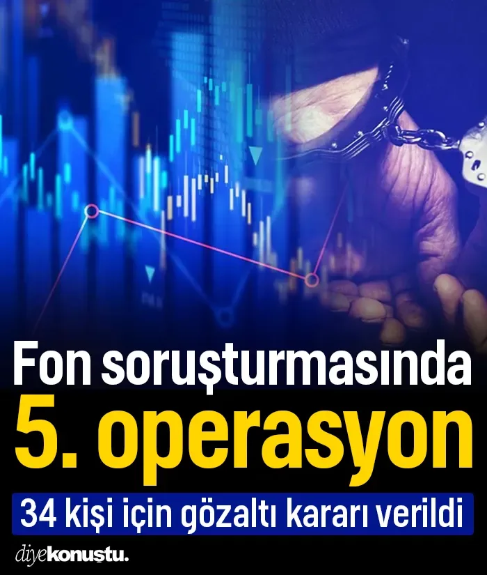 Fon soruşturmasında 5. dalga operasyon: 34 kişi için gözaltı kararı
