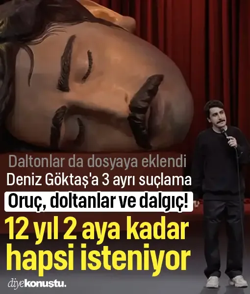 Deniz Göktaş'a 3 ayrı suçlama! 12 yıl 2 aya kadar hapsi isteniyor