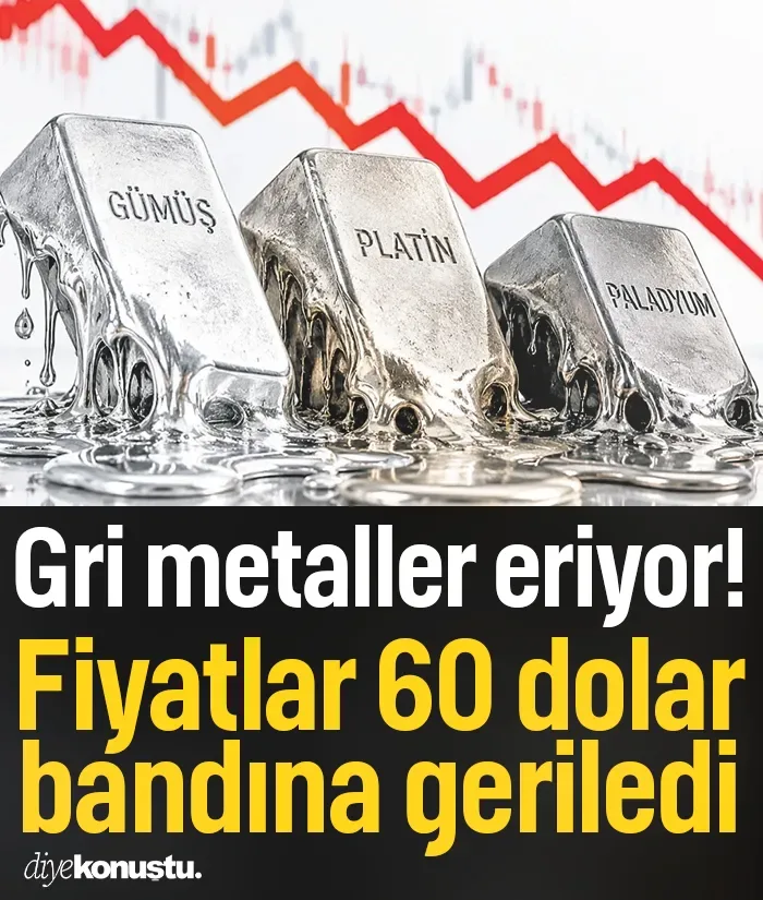Gri metaller eriyor! Fiyatlar 60 dolar bandına geriledi