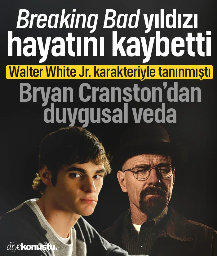 Breaking Bad yıldızı RJ Mitte 34 yaşında hayatını kaybetti: Bryan Cranston’dan duygusal veda
