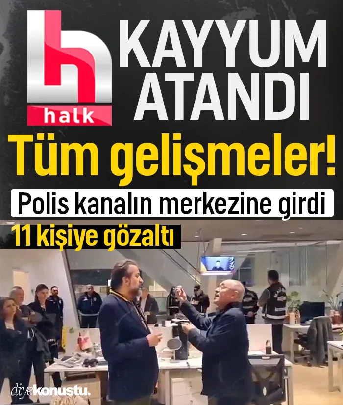 Halk TV’ye kayyum atandı: 11 gözaltı, polis kanalın merkezine girdi, yayın durduruldu