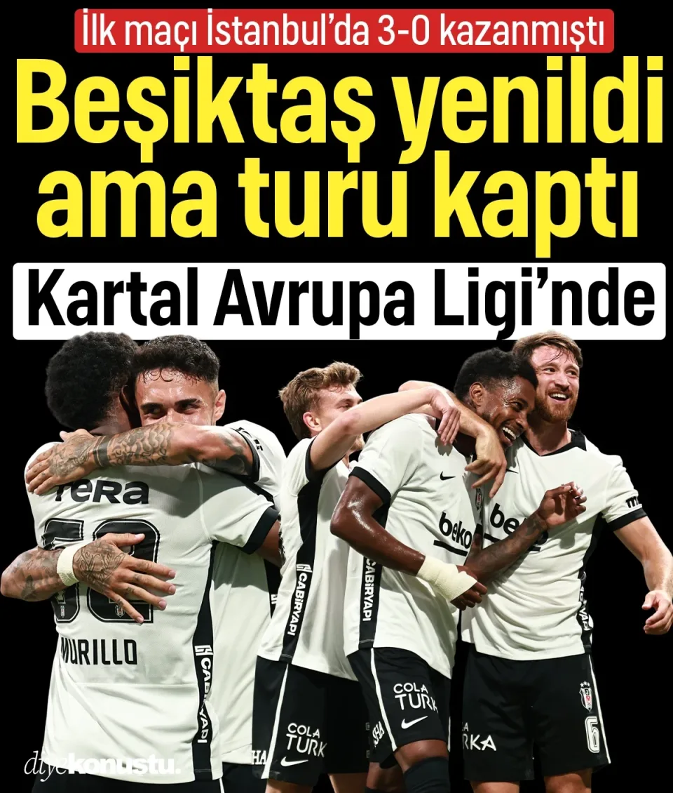 Beşiktaş yenildi ama turu kaptı: Kartal Avrupa Ligi’nde