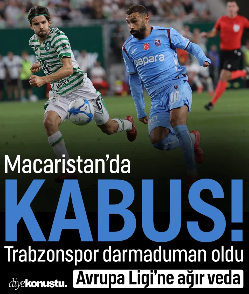 Macaristan'da kabus! Trabzonspor'dan Avrupa Ligi’ne ağır veda: 9 kişi kaldı, 4 gol yedi
