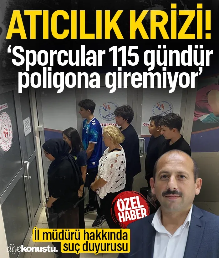 Samsun’da atıcılık krizi! Sporcular 115 gündür poligona giremiyor: İl müdürü hakkında adli ve idari suç duyurusu