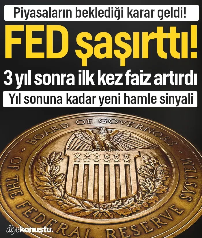 FED şaşırttı! 3 yıl sonra bir ilk: Faiz artırdı