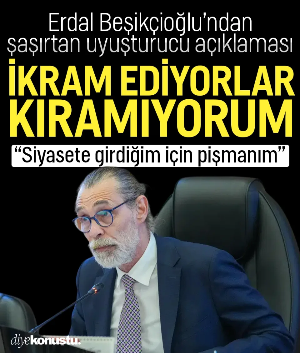 Erdal Beşikçioğlu’ndan şaşırtan uyuşturucu açıklaması: Ortamlarda ikram ediyorlar, kıramıyorum