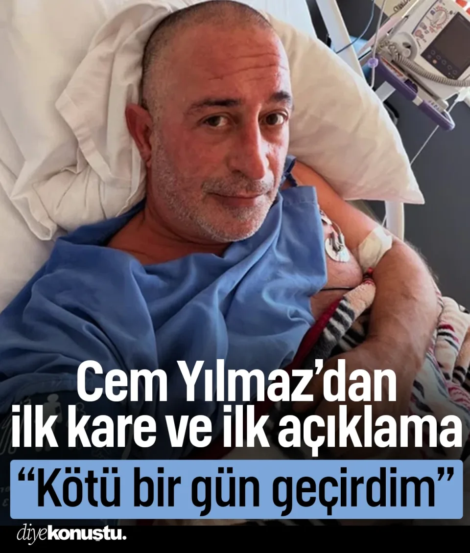 Cem Yılmaz'dan kalp krizi sonrası ilk fotoğraf ve açıklama: Kötü bir gün geçirdim
