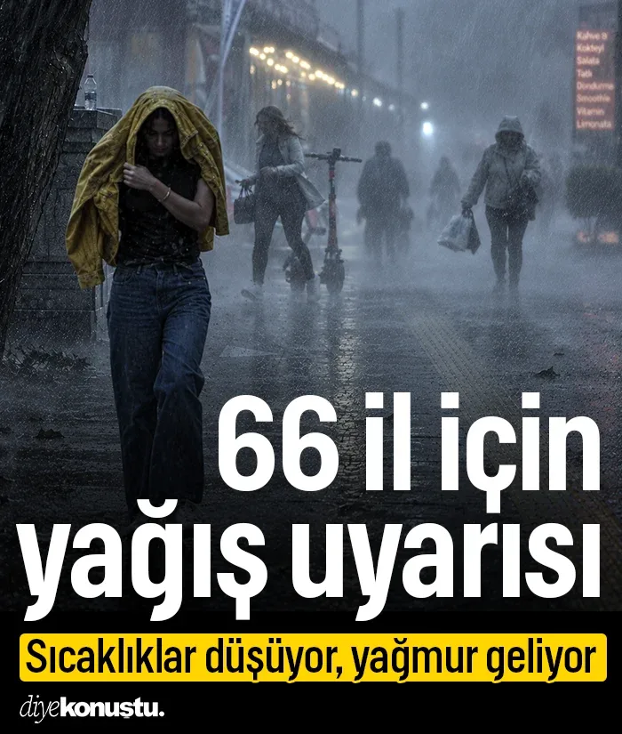 Meteoroloji’den 66 il için yağış uyarısı: Yağmurlar geliyor!