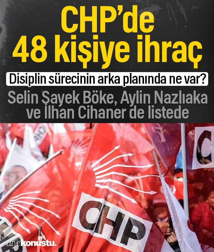 CHP’de 48 kişiye ihraç kararı! Selin Sayek Böke, Aylin Nazlıaka ve İlhan Cihaner de listede