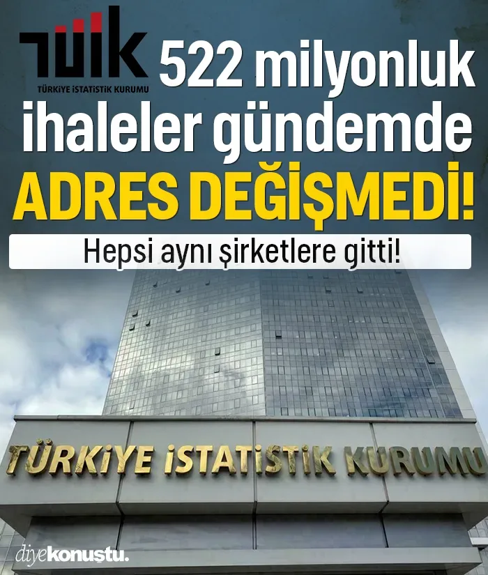 Adres değişmedi! TÜİK’in 522 milyonluk ihaleleri gündemde: Hepsi aynı şirketlere gitti