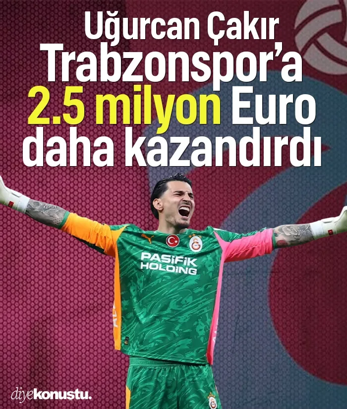 Uğurcan Çakır Trabzonspor’a 2,5 milyon Euro daha kazandırdı!