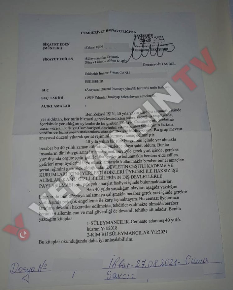 Süleymancılara ‘terör’ soruşturması
