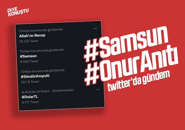 Samsun ve Onur Anıtı gündem oldu
