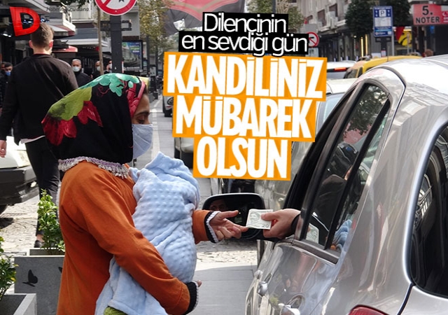 Samsunlu dilenciler kandil mesaisi yaptı