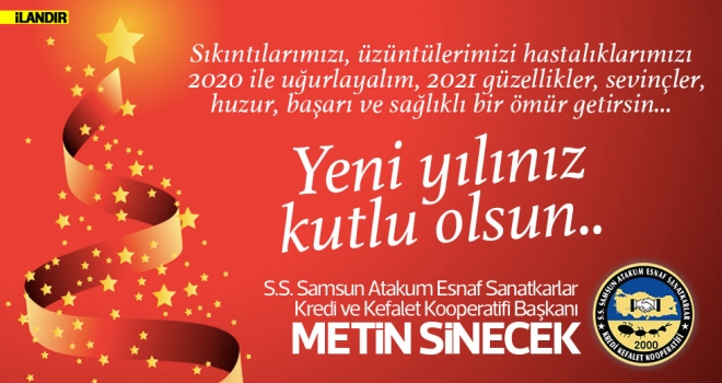 Metin Sinecek’ten yeni yıl mesajı
