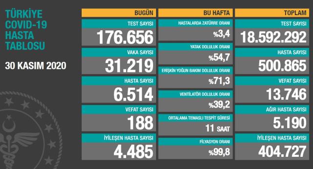 Korkutan rakam: Virüs bugün 31 bin 219 kişiye bulaştı