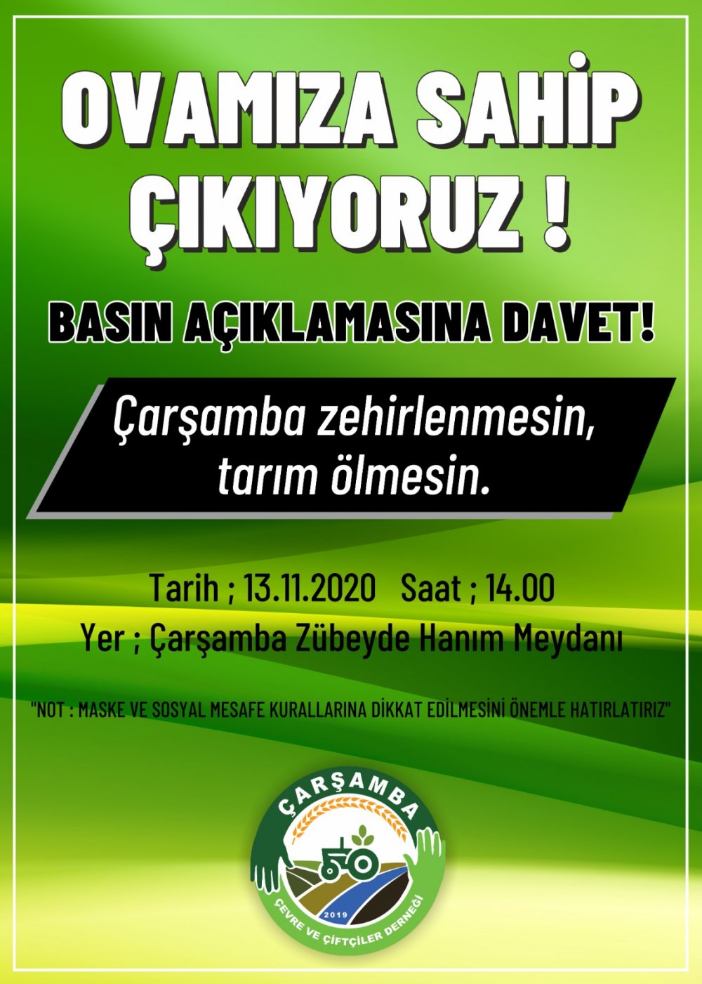 ÇARÇED yarın Çarşamba’da santral eylemi yapacak!