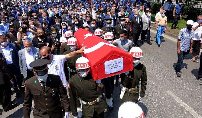 Samsun şehidini ebediyete uğurladı