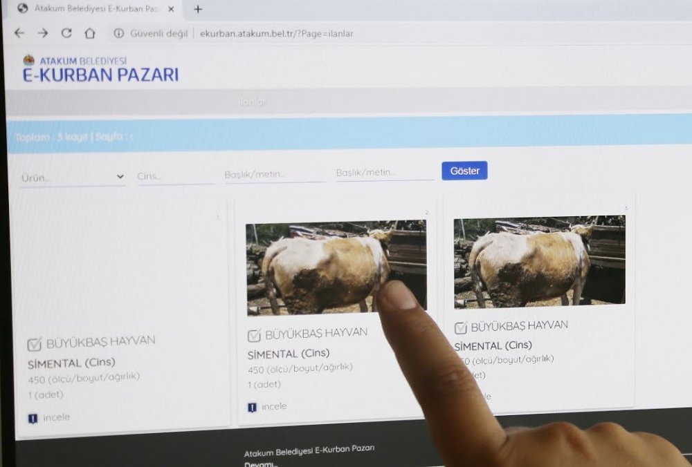 Atakum Belediyesi’nden kurbanlık için e-kurban uygulaması