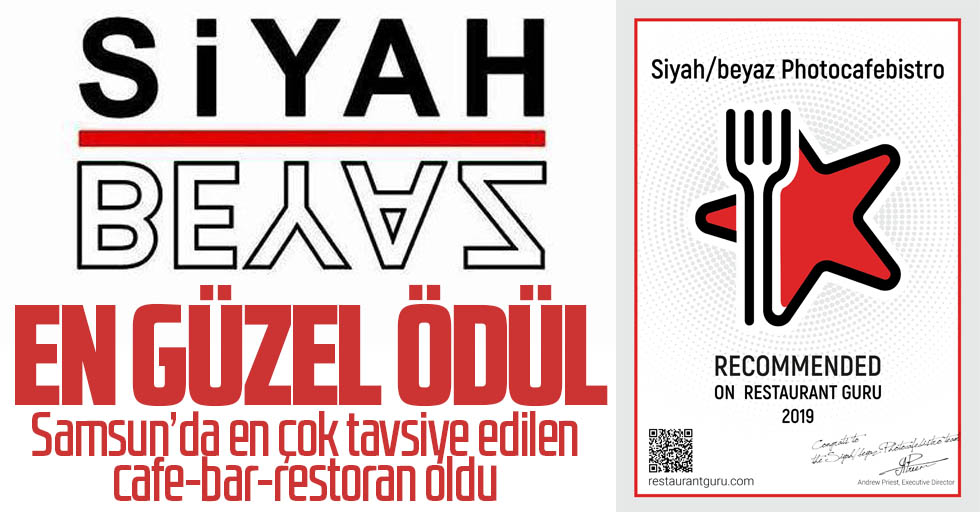 Siyah Beyaz Cafe Bistro’ya büyük ödül