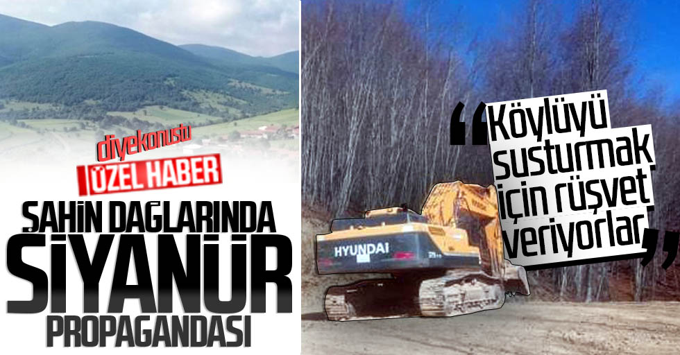 Samsun Şahin Dağları’nda siyanür propagandası