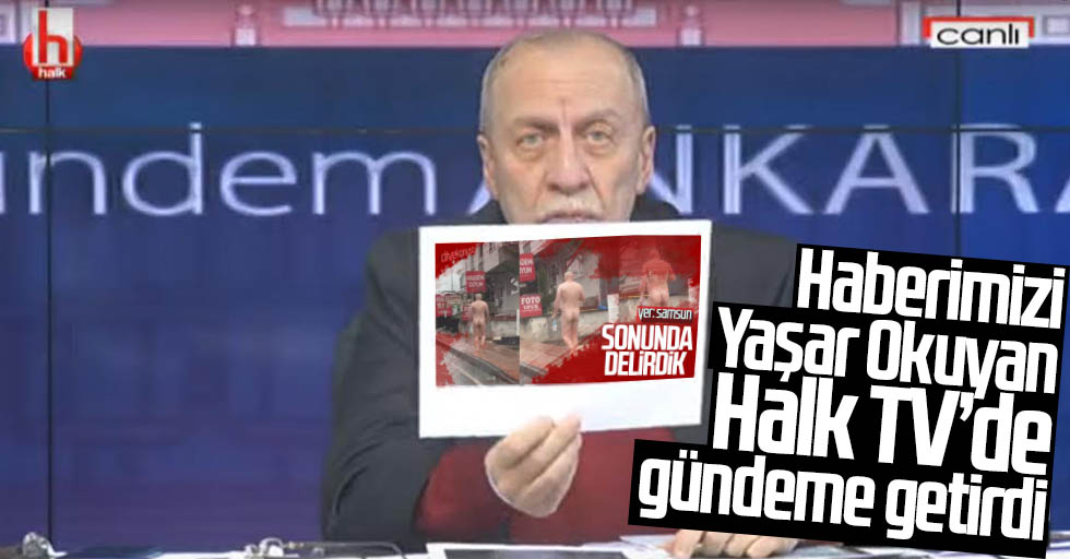 Çıplak vatandaş haberimiz, Halk TV’ye konu oldu