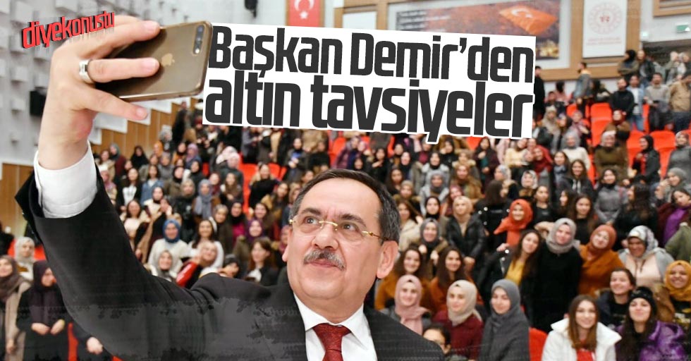 Mustafa Demir’den öğrencilere: Kendinizi iyi yetiştirin