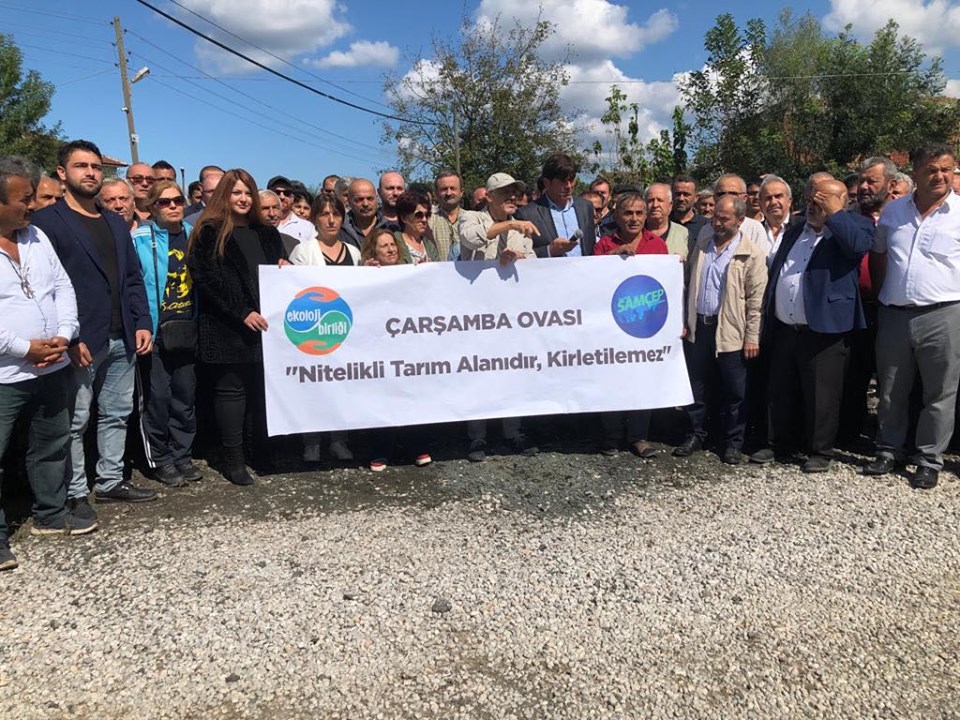 Çarşamba Ovası’nda santral eylemi