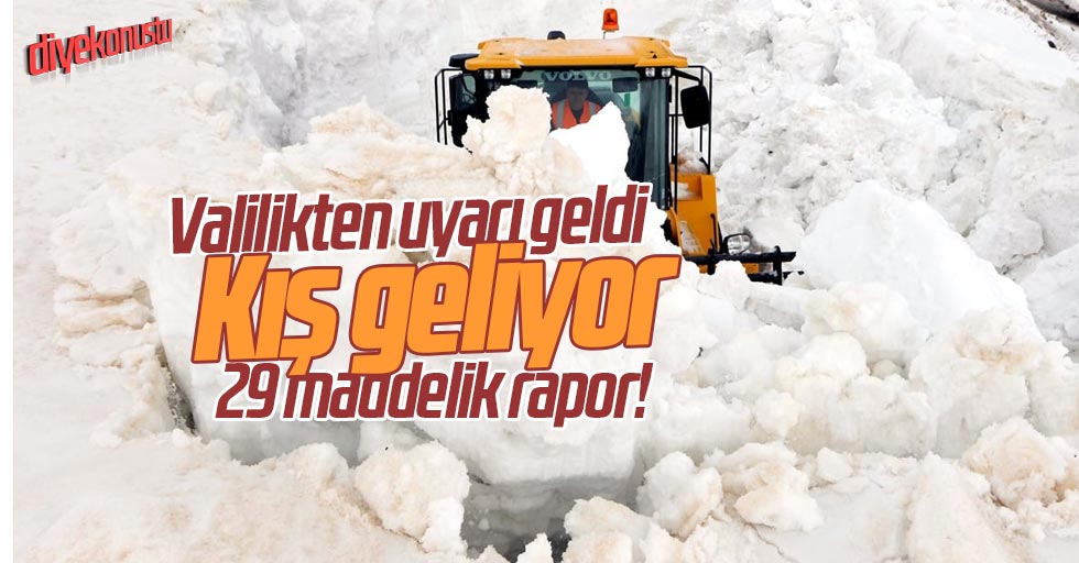Kış geliyor, Samsun Valiliği uyardı!