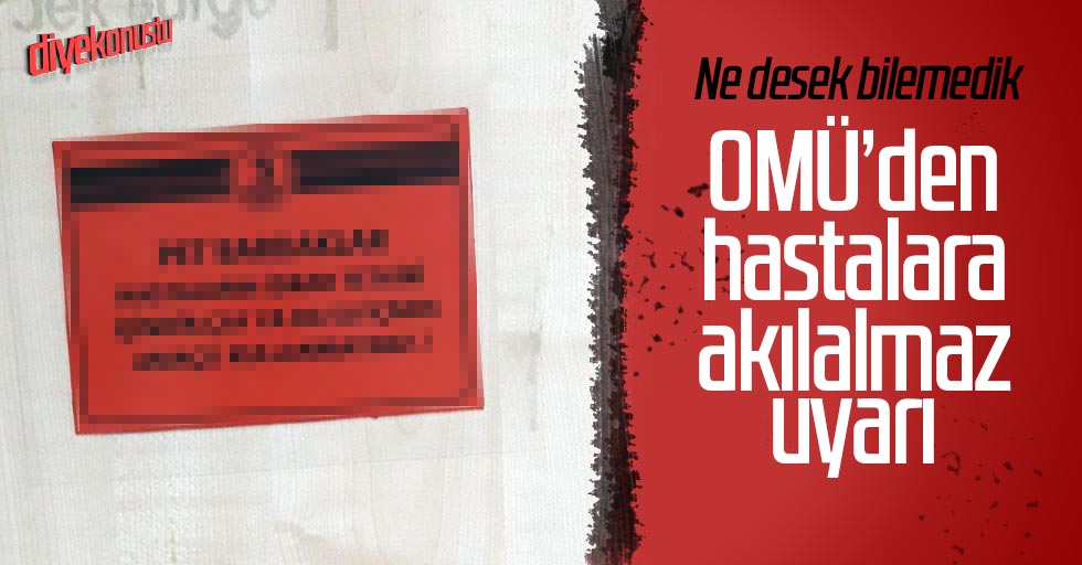 OMÜ’den ‘Pet Bardak’ uyarısı!
