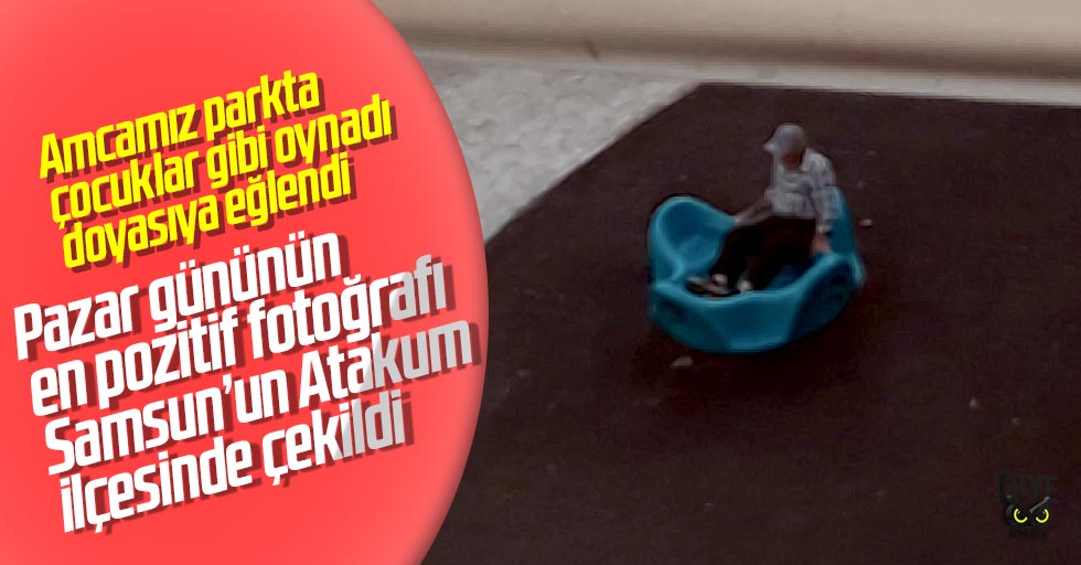 Çocuklar gibi eğlendi!