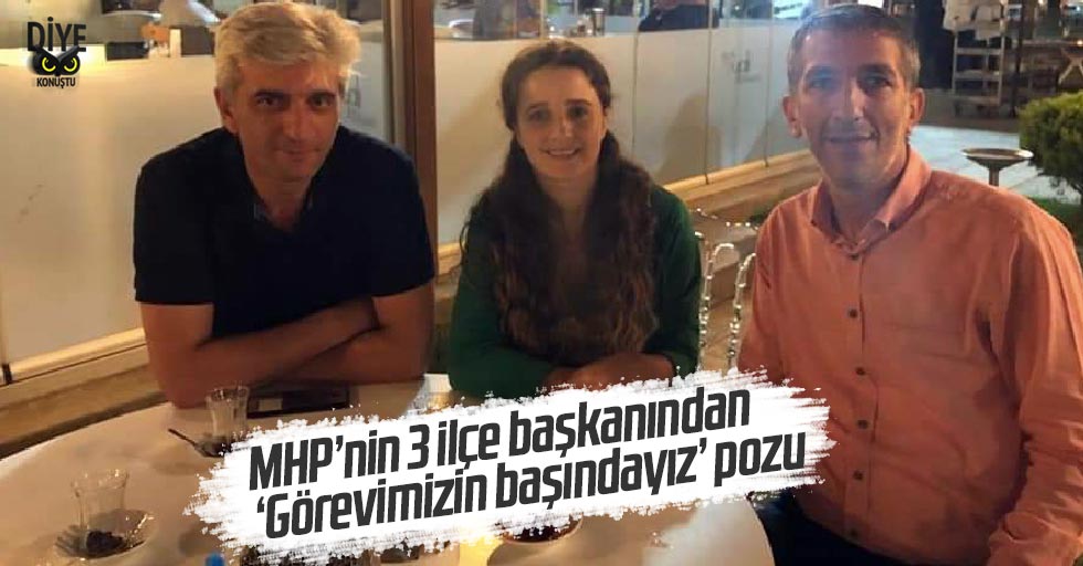 ‘Görevimizin başındayız’ pozu