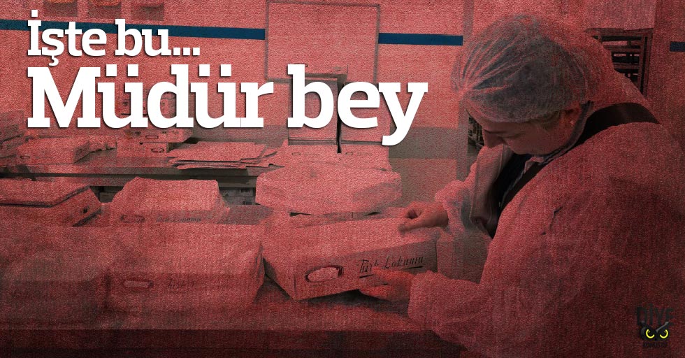 İşte bu müdür bey