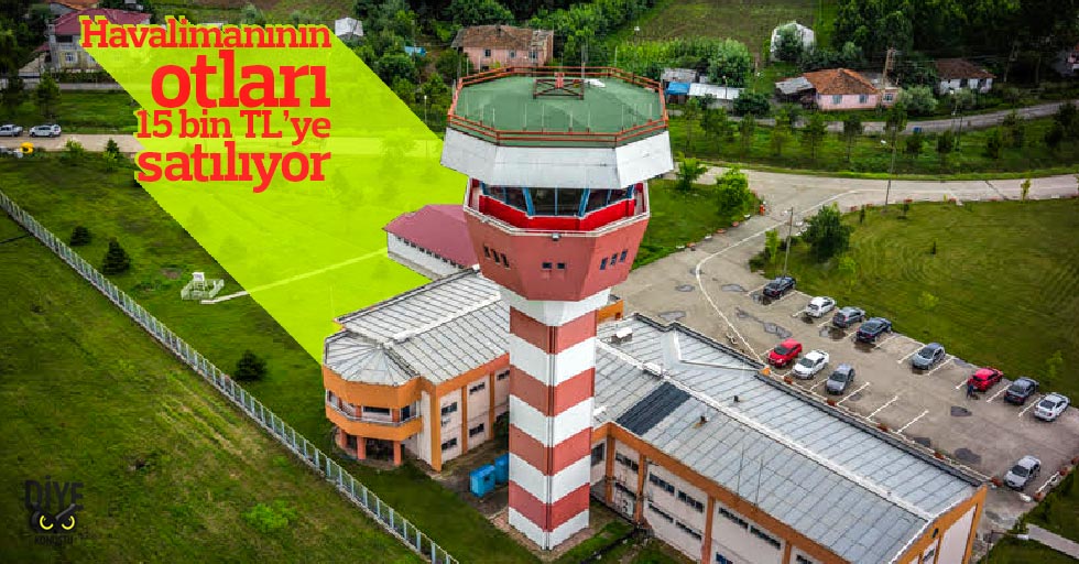 Havalimanının otları 15 bin TL’ye satılıyor